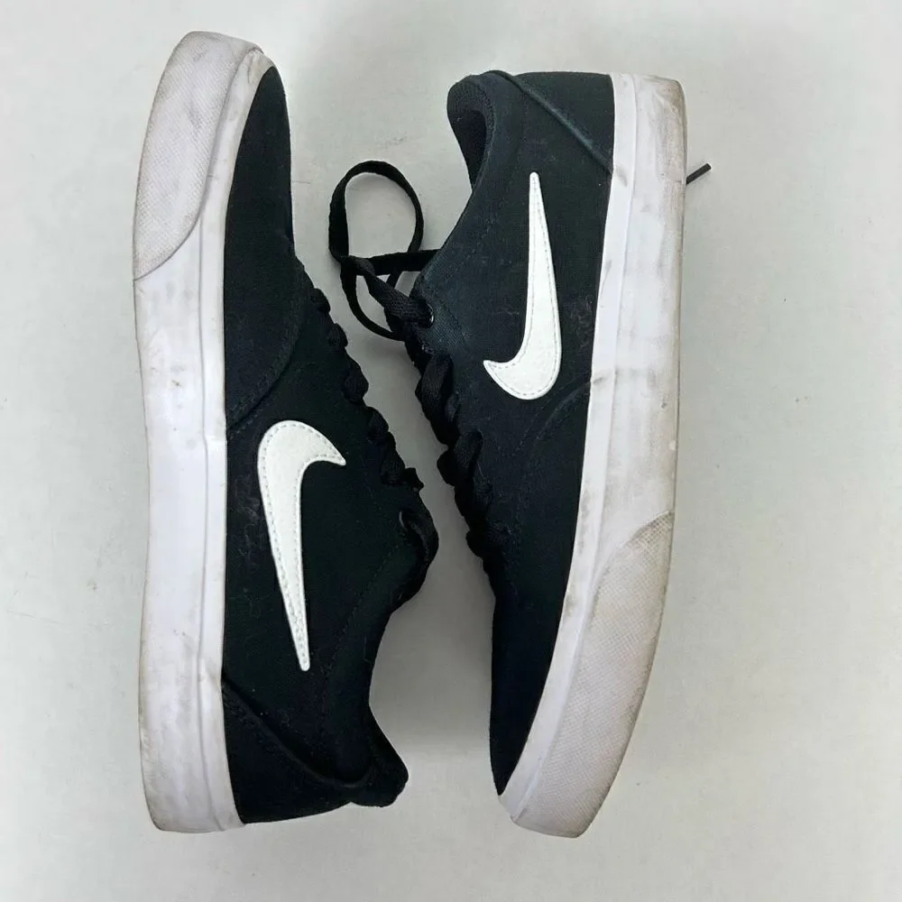Nike SB Charge canvas skateboarding shoe sneaker CD6279-002 Size 7.5 black white
